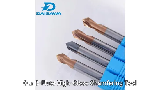  High-Gloss 90° Chamfering Tool for Steel and Aluminum